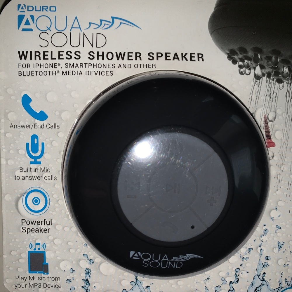 Aduro Aqua Sound Wireless Shower Speaker